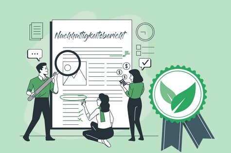 Nachhaltigkeitsbericht Bloggrafik