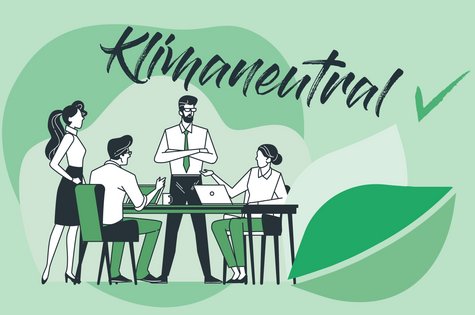 Klimaneutrales Unternehmen Bloggrafik