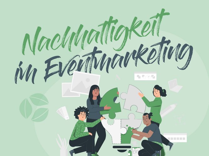 Nachhaltigkeit-Eventmarketing Bloggrafik zum Thema Nachhaltigkeit im Eventmarketing