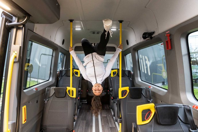 Turnerin von den Ravensburger Turmfalken im MOBI