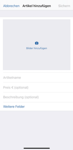 Produktkatalog hinzufügen